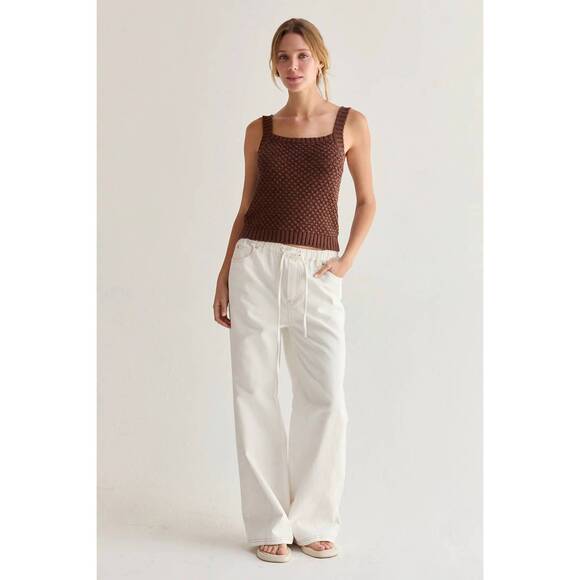 CRESCENT Pants - NEW CRESCENT rena wide leg pants in white